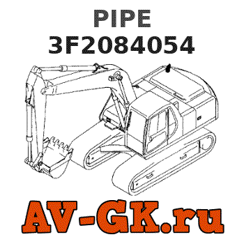 KOMATSU 3F2084054 PIPE parts catalog KOMATSU 3F2084054 PIPE