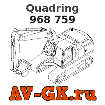 KOMATSU 968 759 Quadring parts catalog KOMATSU 968 759 Quadring