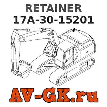 KOMATSU 17A-30-15201 RETAINER parts catalog KOMATSU 17A-30-15201 RETAINER