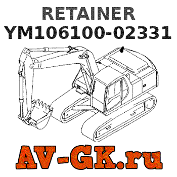 KOMATSU YM106100-02331 RETAINER parts catalog KOMATSU YM106100-02331 RETAINER