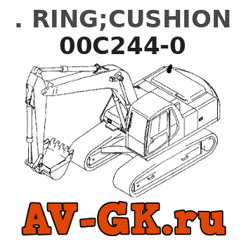 KOMATSU 00C244-0 . RING;CUSHION parts catalog KOMATSU 00C244-0 . RING;CUSHION