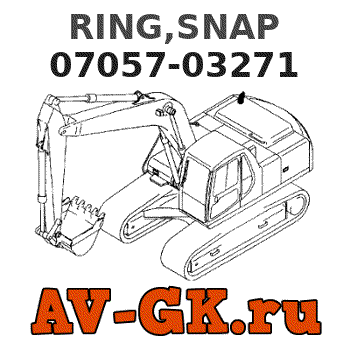 KOMATSU 07057-03271 RING,SNAP parts catalog KOMATSU 07057-03271 RING,SNAP