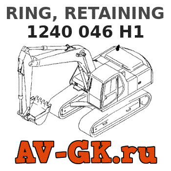 KOMATSU 1240 046 H1 RING, RETAINING parts catalog KOMATSU 1240 046 H1 RING, RETAINING