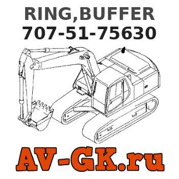 KOMATSU 707-51-75630 RING,BUFFER parts catalog KOMATSU 707-51-75630 RING,BUFFER