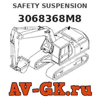 KOMATSU 3068368M8 SAFETY SUSPENSION parts catalog KOMATSU 3068368M8 SAFETY SUSPENSION