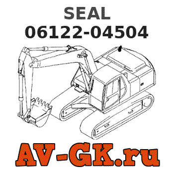 KOMATSU 06122-04504 SEAL parts catalog KOMATSU 06122-04504 SEAL