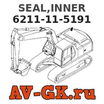 KOMATSU 6211-11-5191 SEAL,INNER parts catalog KOMATSU 6211-11-5191 SEAL,INNER