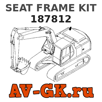 KOMATSU 187812 SEAT FRAME KIT parts catalog KOMATSU 187812 SEAT FRAME KIT