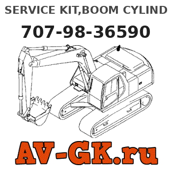KOMATSU 707-98-36590 SERVICE KIT,BOOM CYLINDER parts catalog KOMATSU 707-98-36590 SERVICE KIT,BOOM CYLINDER
