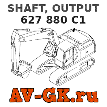KOMATSU 627 880 C1 SHAFT, OUTPUT parts catalog KOMATSU 627 880 C1 SHAFT, OUTPUT