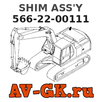 KOMATSU 566-22-00111 SHIM ASS'Y parts catalog KOMATSU 566-22-00111 SHIM ASS'Y