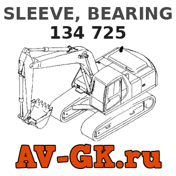 KOMATSU 134 725 SLEEVE, BEARING parts catalog KOMATSU 134 725 SLEEVE, BEARING