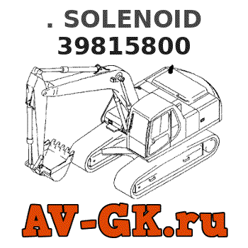 KOMATSU 39815800 . SOLENOID parts catalog KOMATSU 39815800 . SOLENOID