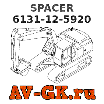 KOMATSU 6131-12-5920 SPACER parts catalog KOMATSU 6131-12-5920 SPACER