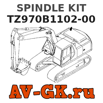KOMATSU TZ970B1102-00 SPINDLE KIT parts catalog KOMATSU TZ970B1102-00 SPINDLE KIT
