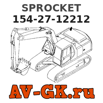 KOMATSU 154-27-12212 SPROCKET parts catalog KOMATSU 154-27-12212 SPROCKET