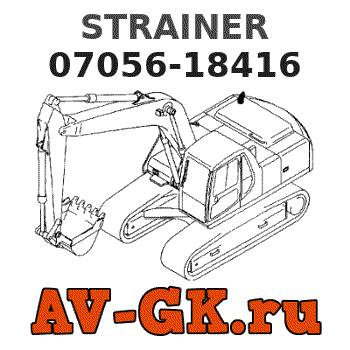 KOMATSU 07056-18416 STRAINER parts catalog KOMATSU 07056-18416 STRAINER