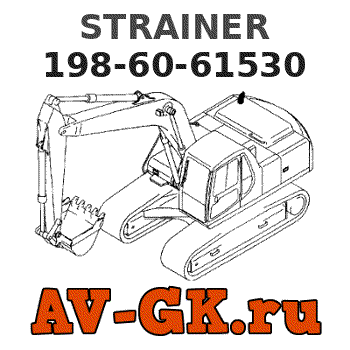 KOMATSU 198-60-61530 STRAINER parts catalog KOMATSU 198-60-61530 STRAINER