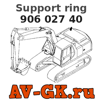 KOMATSU 906 027 40 Support ring parts catalog KOMATSU 906 027 40 Support ring