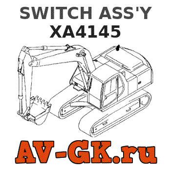 KOMATSU XA4145 SWITCH ASS'Y parts catalog KOMATSU XA4145 SWITCH ASS'Y