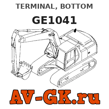 KOMATSU GE1041 TERMINAL, BOTTOM parts catalog KOMATSU GE1041 TERMINAL, BOTTOM