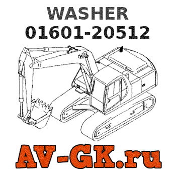 KOMATSU 01601-20512 WASHER parts catalog KOMATSU 01601-20512 WASHER