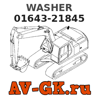 KOMATSU 01643-21845 WASHER parts catalog KOMATSU 01643-21845 WASHER