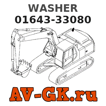 KOMATSU 01643-33080 WASHER parts catalog KOMATSU 01643-33080 WASHER