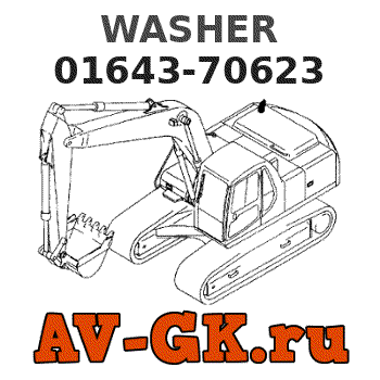 KOMATSU 01643-70623 WASHER parts catalog KOMATSU 01643-70623 WASHER