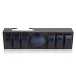 6 Gang Rocker Durable Switch Panel Switch Control Sytem with Voltage Meter Digital Display Fit For Jeep Wrangler JK TJ#291441