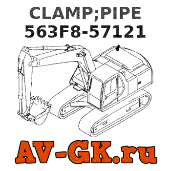 Hitachi 563F8-57121 CLAMP;PIPE 