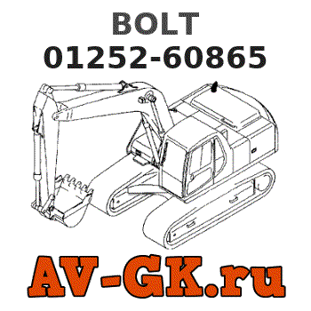 KOMATSU 01252-60865 BOLT 