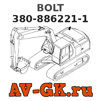 KOMATSU 380-886221-1 BOLT 