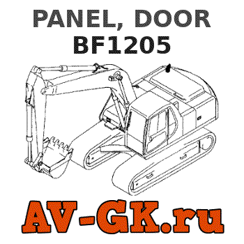 KOMATSU BF1205 PANEL, DOOR 