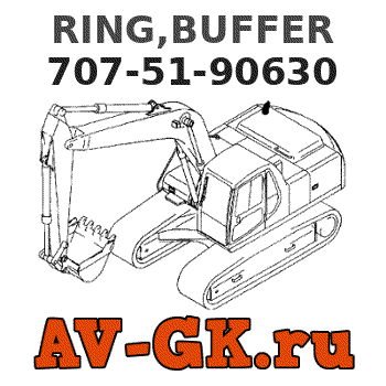 KOMATSU 707-51-90630 RING,BUFFER 