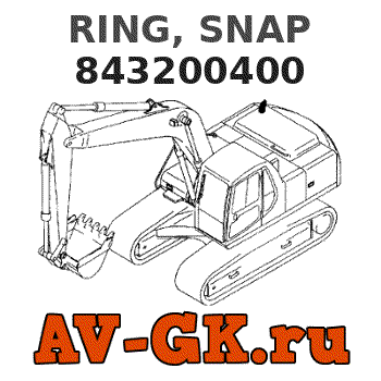 KOMATSU 843200400 RING, SNAP 