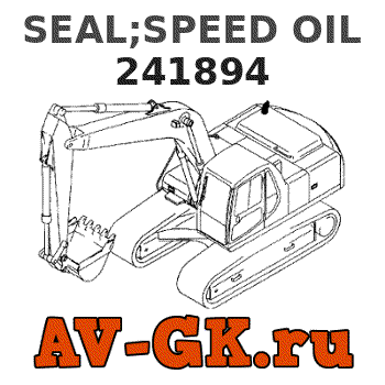 KOMATSU 241894 SEAL;SPEED OIL 