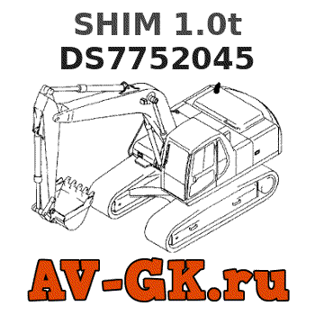 KOMATSU DS7752045 SHIM 1.0t 