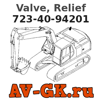 KOMATSU 723-40-94201 Valve, Relief 