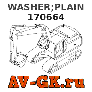 KOMATSU 170664 WASHER;PLAIN 