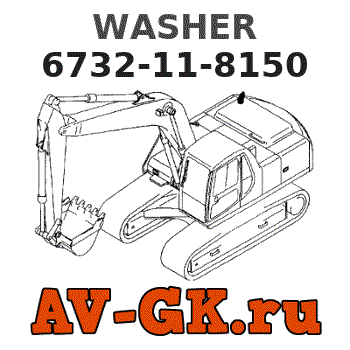 WASHER 6732-11-8150 - KOMATSU Part catalog WASHER 6732-11-8150 - KOMATSU Part catalog